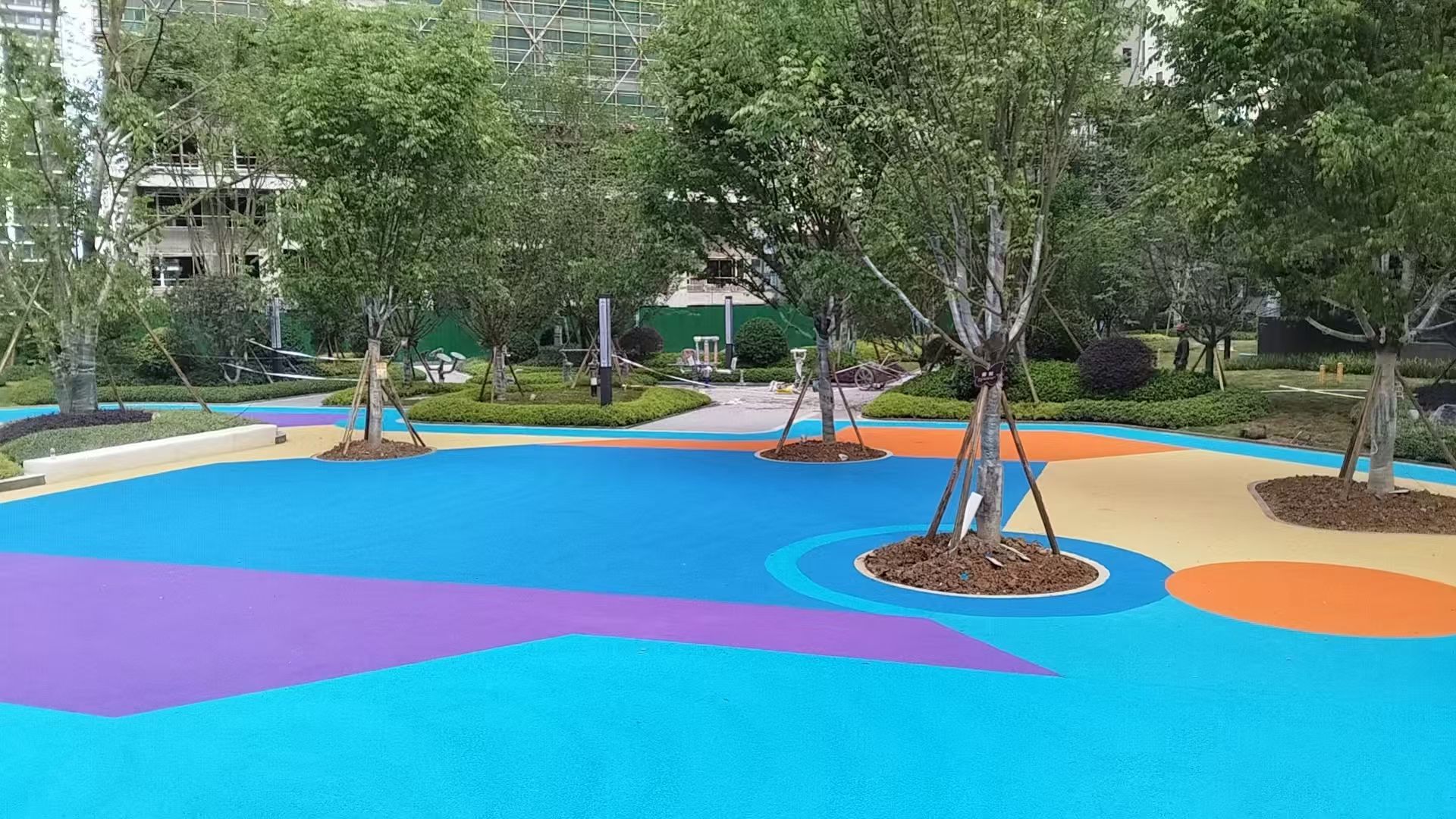 重庆市塑胶颗粒健身步道 - 价格
